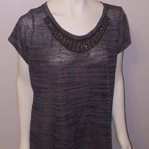 Maurices grey burnout shirt